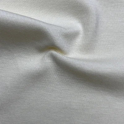 TL005 Breathable Moisture Wicking Stretch Soft 40S 45% Lyocell 45% Cotton 10%Spandex 1+1 Rib 220GSM Knit Fabric