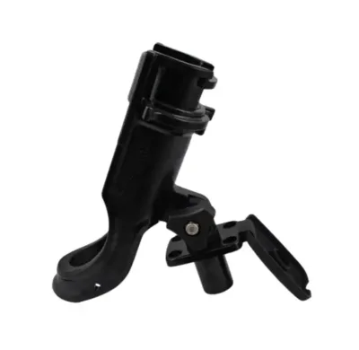 Flush Mount Design Low Profile Jon Boat Fishing Plier-ABS Material Black Eco-Friendly Rod Holder