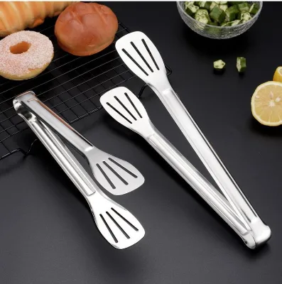 Stainless Steel Kitchen Tong Set - Anti-Slip Heat-Resistant Grip for Easy Clamping Easy Clean for Versatile Use
