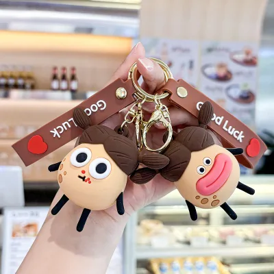 Cartoon Cute Potato Man Keychain with Good Luck Design Stress Relief Gift for Students & Children's Backpacks