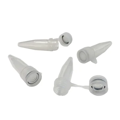 Superior Quality Laboratory Testing 0.5ml Flip Top Sample Storage Conical Microcentrifuge Tubes