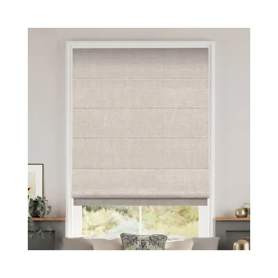 Best Selling Built-In Electric Roman Blinds Semi-Opaque Blackout Dustproof Shade with Plain Technique