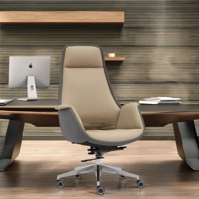 New Original Items Soft Boss Leisure Office Leather Chair Dining Chairs
