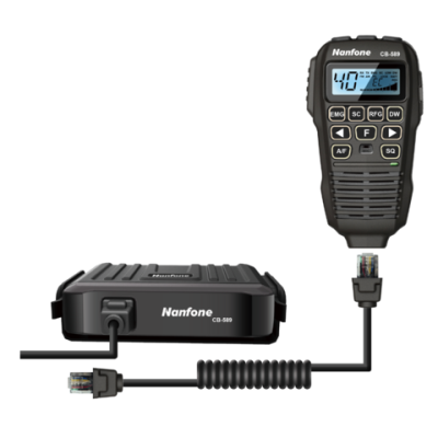 Dual speaker mini size cb radio