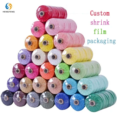 Wholesale 4mm Cotton Colored Cords Twisted Multi Color Macrame Cord Rope