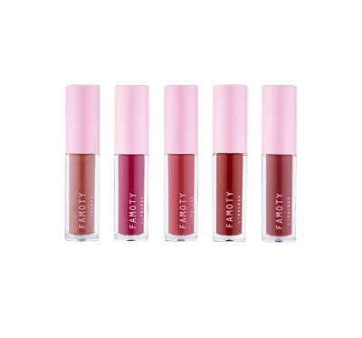5 Lip Gloss Sets Cross-border Explosion-proof Non-stick Cup Matte Lip Glaze New Lipstick Set Is Not Easy to Fade