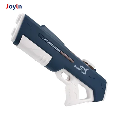 Electric Water Gun Automatic Soaker 42cm LED Light Outdoor Pool Battle Rechargeable 400ML for Kids and Adults