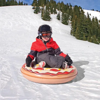 Inflatable Foldable Snow Tubes for Winter Outdoor Games