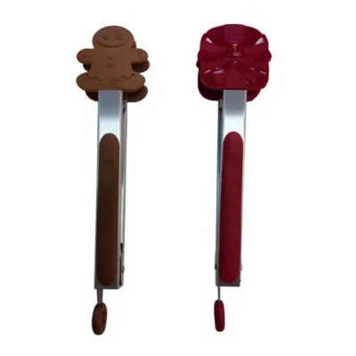 Food Grade Silicone Tongs for Baking BBQ Long Handle Korean Style Charcoal Grill