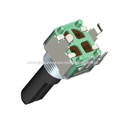 Vertical type 9mm plastic shaft sealed potentiometer, volume control potentiometer