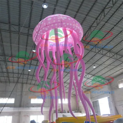 Led Inflatable Jellyfish Balloon for Promotion Concert Stage Decoration / New Years Eve Party Decorations