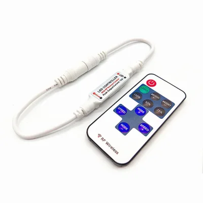 Mini 5-24V Wireless Led Dimmer Controller for Single Color Light Strip LED Remote Controller 12V