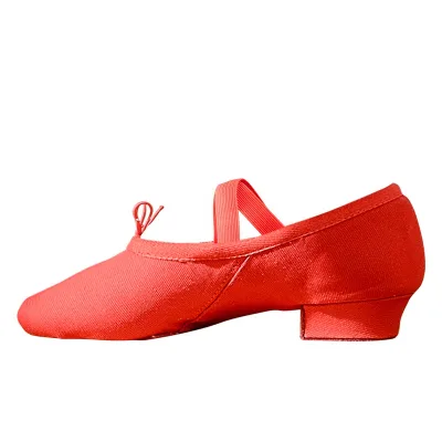 High quality teacher dance shoes soft Split dance shoes canvas