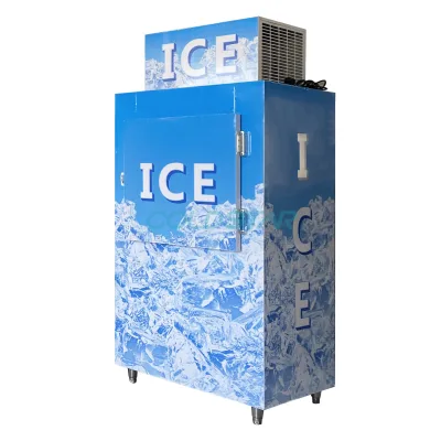 Bagged Ice Storage Bin Outdoor Gas Station Ice Merchandiser