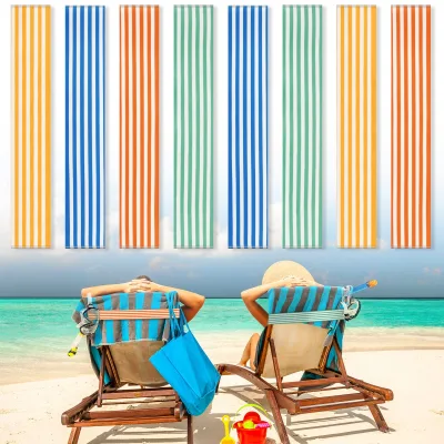 Private Label Silicone Towel Clips Chair Strap Holder for Pool Beach Cruise Lounge with Storage Bag