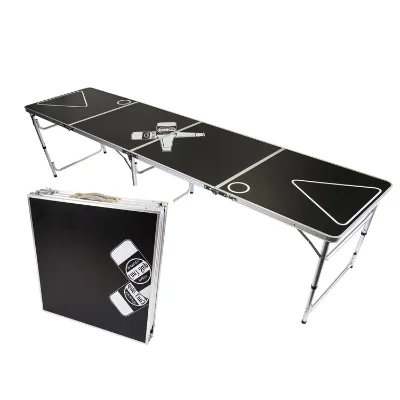High Quality 8FT Portable Folding Beerbong Table Outdoor Beerbong Game Table