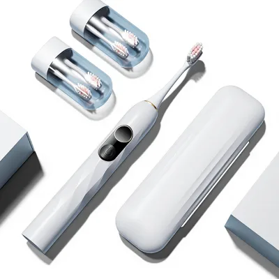 Smart Screen Display Digital Visual Electric Toothbrush Pressure Sensing Waterproof Belt Screen Electric Toothbrush