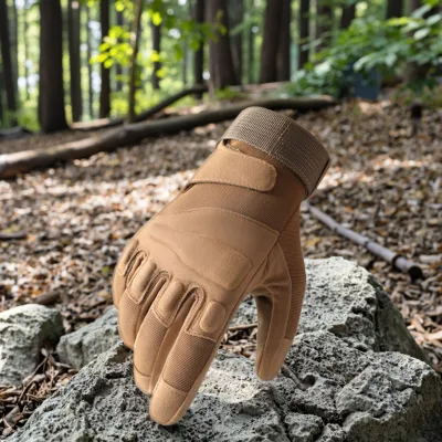 Breathable EVA Knuckle Cushion Tactical Gloves Adjustable Wrist Strap CS Practice Protective Gloves for Fishing Driving Summer