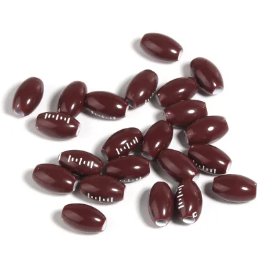JOYFFO 50 Pack Baseball Beads 12mm for Sport Jewelry Making Necklace Bracelet Craft Decoration Accessories