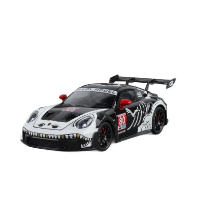 JINCHEJIANG 1:24 911 GT3 RS Fainted Alloy Sports Car Model Ornament Toy Four Wheel Suspension