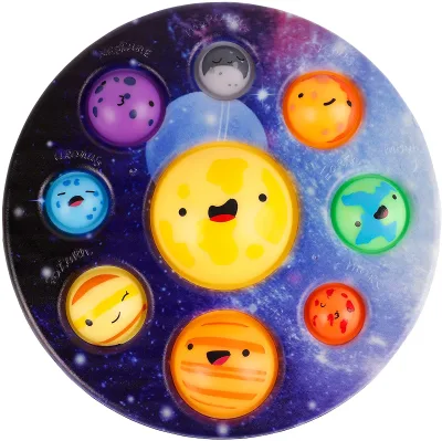 HUAYI Kids Stress Relief Anti-Anxiety ADHD Planet Simple Fidget Popper Fidget Popper Simple