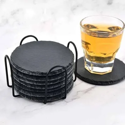 Iron Metal Silicone coaster Organizer Cup Holder Stabilizer Ceramic coaster Stand Cork coaster Rack Heat-resistant Minimalist