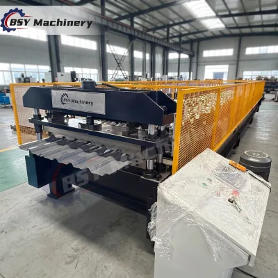 1002mm IBR Trapezoidal Steel Roofing Sheet Roll Forming Machine Galvanized Metal Roof Panel Production Line