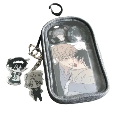 Kpop Supplier clear Transparent Plastic Small Plush Doll Storage Bag Pvc Zipper Kpop Doll Holder