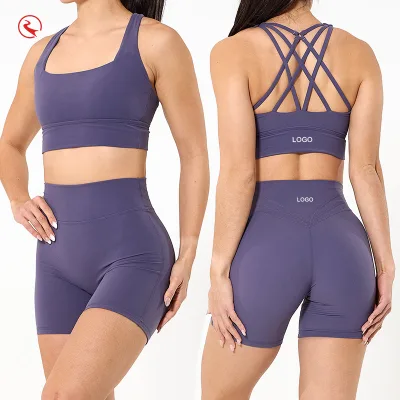 Custom Sweat Wickng Quick Drying Breathable Long Sleeved Sport Wear Women Gym Fitness Leggings Suit Slim Fit T Shirt Yoga Set