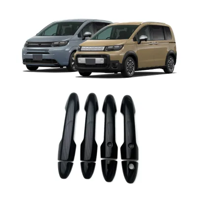Carbon Fiber Chrome Car Door Handle Cover for Honda Freed 2024