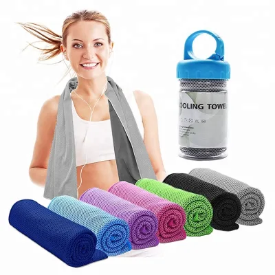 Custom Digital Printed Instant Ice Cooling Refreshing Japan Magic Cooling Gym Towel