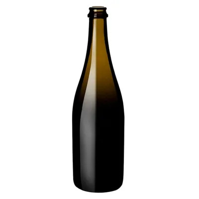 Sparkling Wine Glass Bottle Antique Green 750ml
