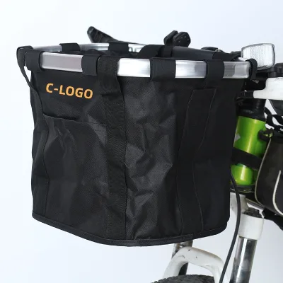 High Grade Mountain Bike Aluminum Alloy Basket Bicycle Basket Quick Detachable Frame Folding Bicycle Basket Bicycle Package