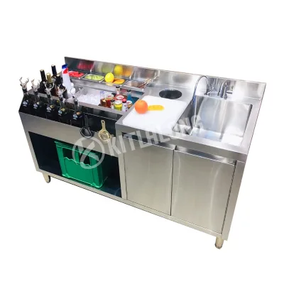 Bar and Nightclub Equipment Work Table Under bar Cocktail Workstation Bartender Table Station Cocktail bar Station