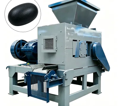 China Factory Heavy Duty Ball Press Machine 18-20T/H for Carbon Black Quicklime Processing with Hydraulic Roller Model 750