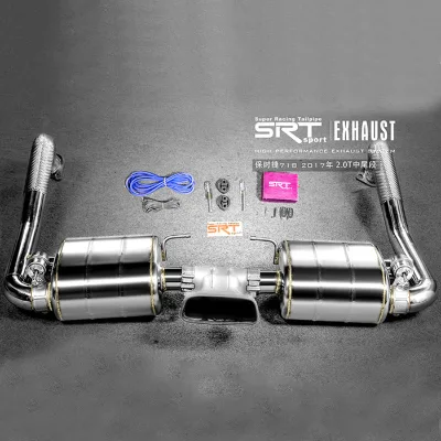 High Quality Exhaust System Pipe for Porsche Boxster/cayman 718 Muffler for Porsche718 Cat Back with Valve Control and Downpipe