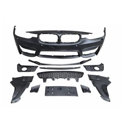 M3 Style Full Body Kit for BMW 3-Series F30, PP Unpainted Primer, Front Rear Bumper Side Skirts Complete Accessories