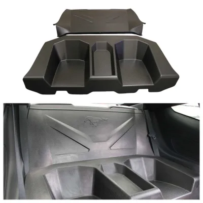 High Quality Dry Carbon Fiber Rear Seat Delete Kit for Mustang Back Seat Cover Perfect Fitment