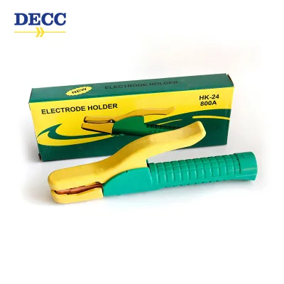 DECC Factory Manufactured Green Handle Electric Welding Pliers 800A Integrated Stamping Welding Pliers Welding Equipment