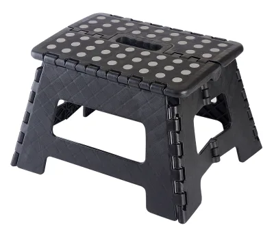 EN 14183 31*22*22cm Certificate Non-slip Plastic Folding Step Stool Max Loading 260kg for GERMANY