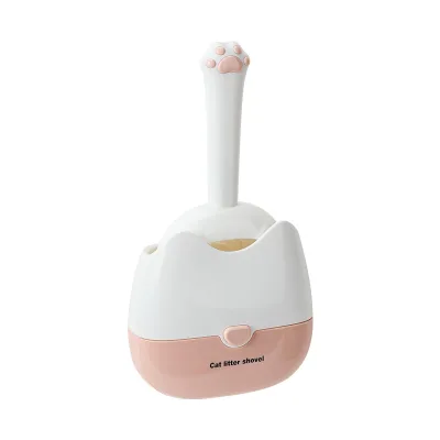 All-in-One Multi Function Cat Litter Scoop Set Color-Blocked Design for Easy Scooping