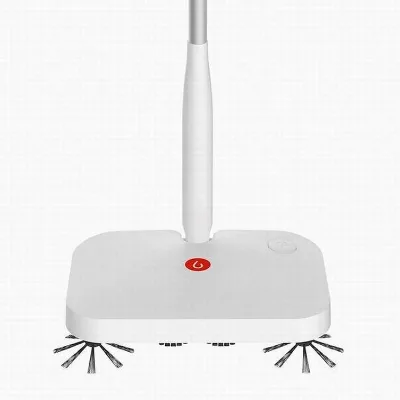 Manual Cordless Floor Vacuum Broom Hand--push Rotary Household Carpet Sweeper