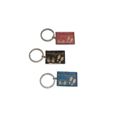 High quality Custom Metal keychain glitter Keyrings for souvenir Fantastic Key Chain