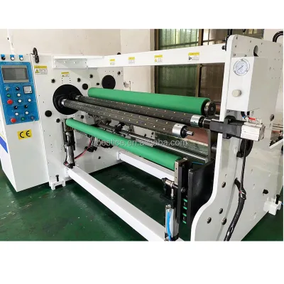 Automatic Adhesive Masking Paper BOPP Foam Tape Roll to Roll Rewinding Machine Rewinder Machinery