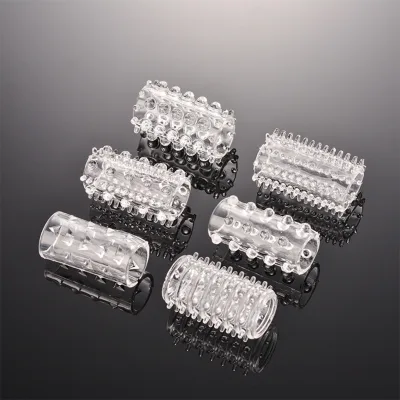 New Product Transparent Stretchy Penis Delay Holster Spike Cock Rings for Men Penis Rings Sex Toys