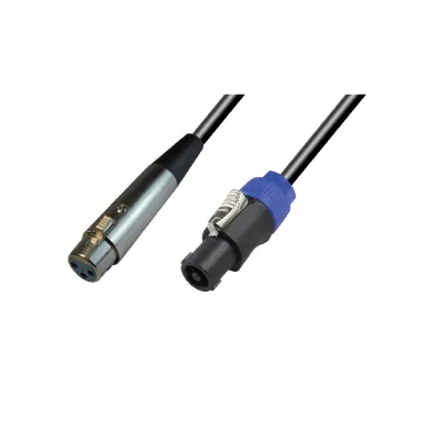 High Quality Speaker Audio Patch Cable 3Pin XLR to Speakon 18AWG for Guitar Speaker Connect