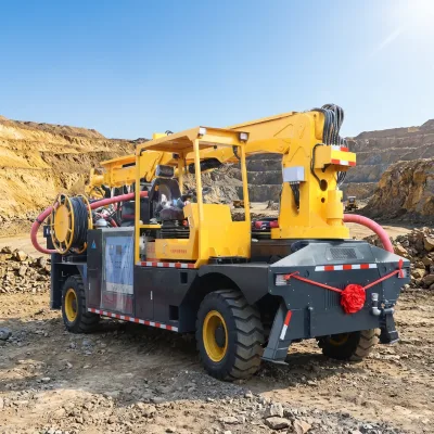 ML-3015A Best Price Shotcrete Spraying Truck 85kW Yuchai 4-Wheel Steering Dual Drive 270° Boom for Underground Construction