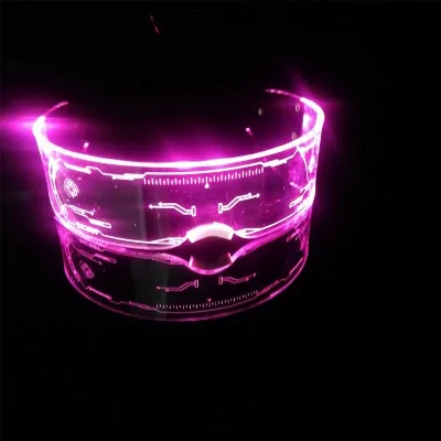 Zhizunlin Led Display Flashing Lights Bar ABS Glasses 7-color Multi-Mode for Halloween Graduation Easter Christmas Father's Day