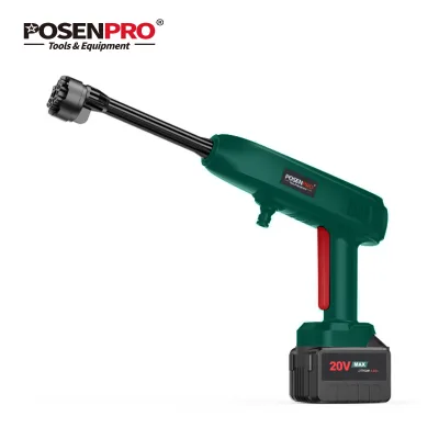 21V Cordless Brushed Motor Industrial High Pressure Cleaner 1500mAh Battery Lightweight 1.25KG Car Washer Pressure Washer