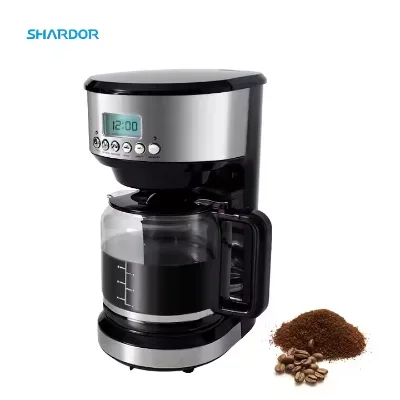 Brews Hot or Iced Drip Coffee Maker Permanent Mesh Filter 4-12 Cups Other Smart Coffee Maker Home Office